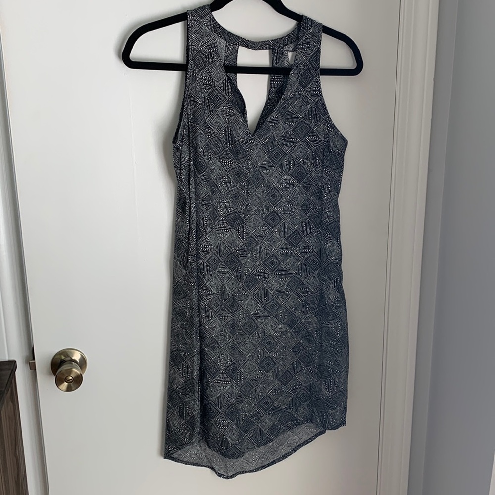 Black and white pattern dress